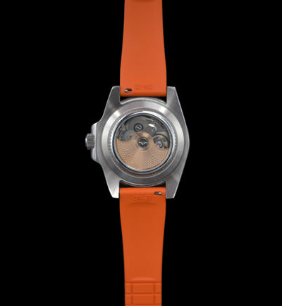 Mosaic CTS Rubber Watch Strap-Orange