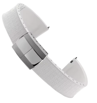 Mosaic CTS Rubber Watch Strap-White
