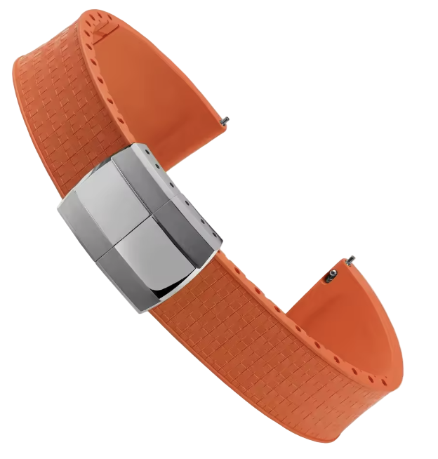 Mosaic CTS Rubber Watch Strap-Orange